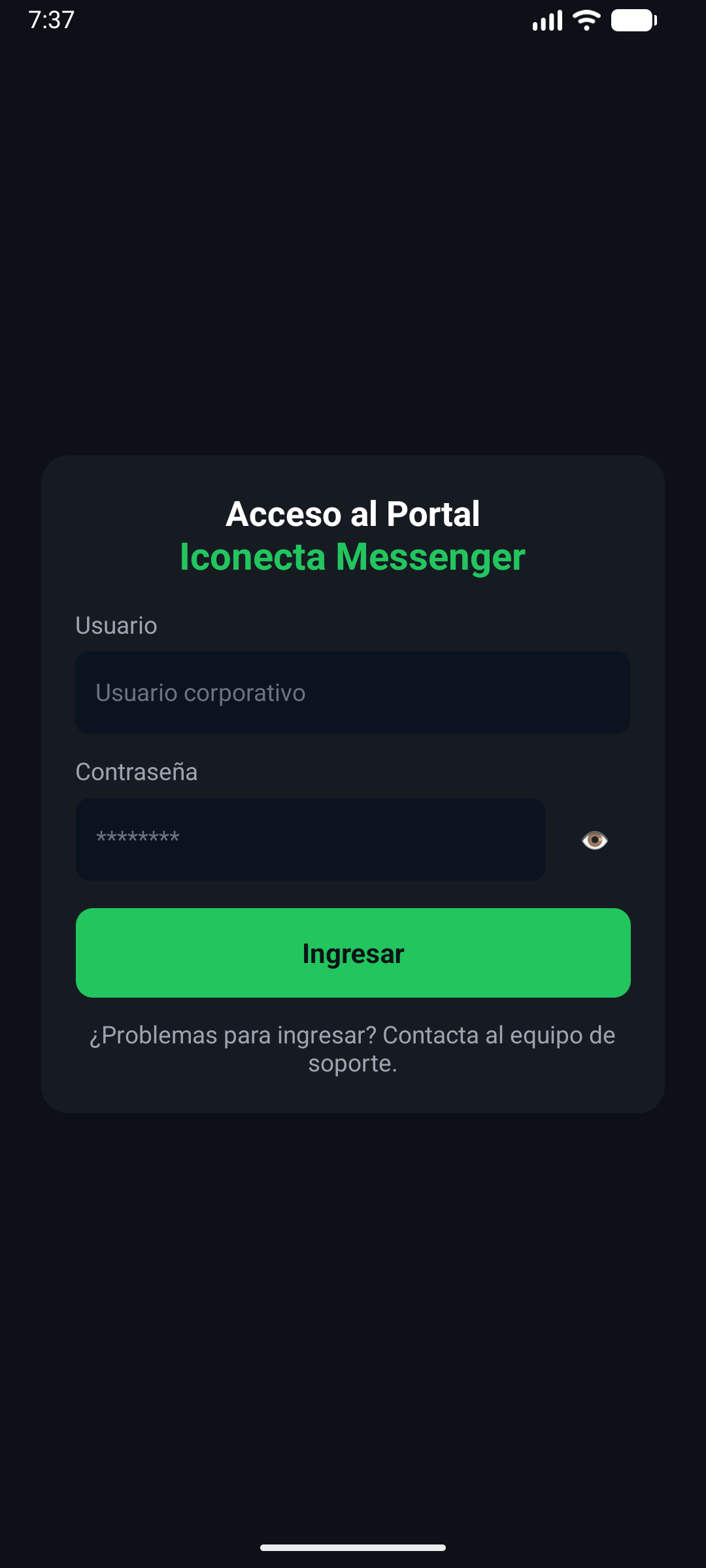 Aplicación Móvil Iconecta